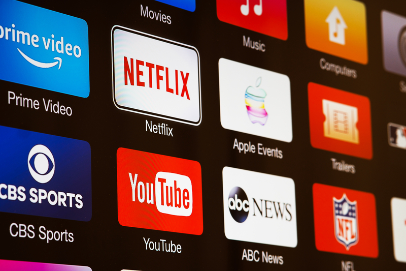 modern smart TV/streaming setup