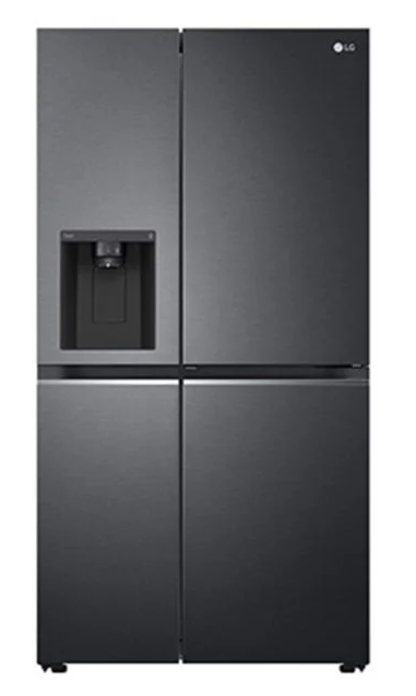 LG 611Lt Matt Black Steel Side by Side Refrigerator