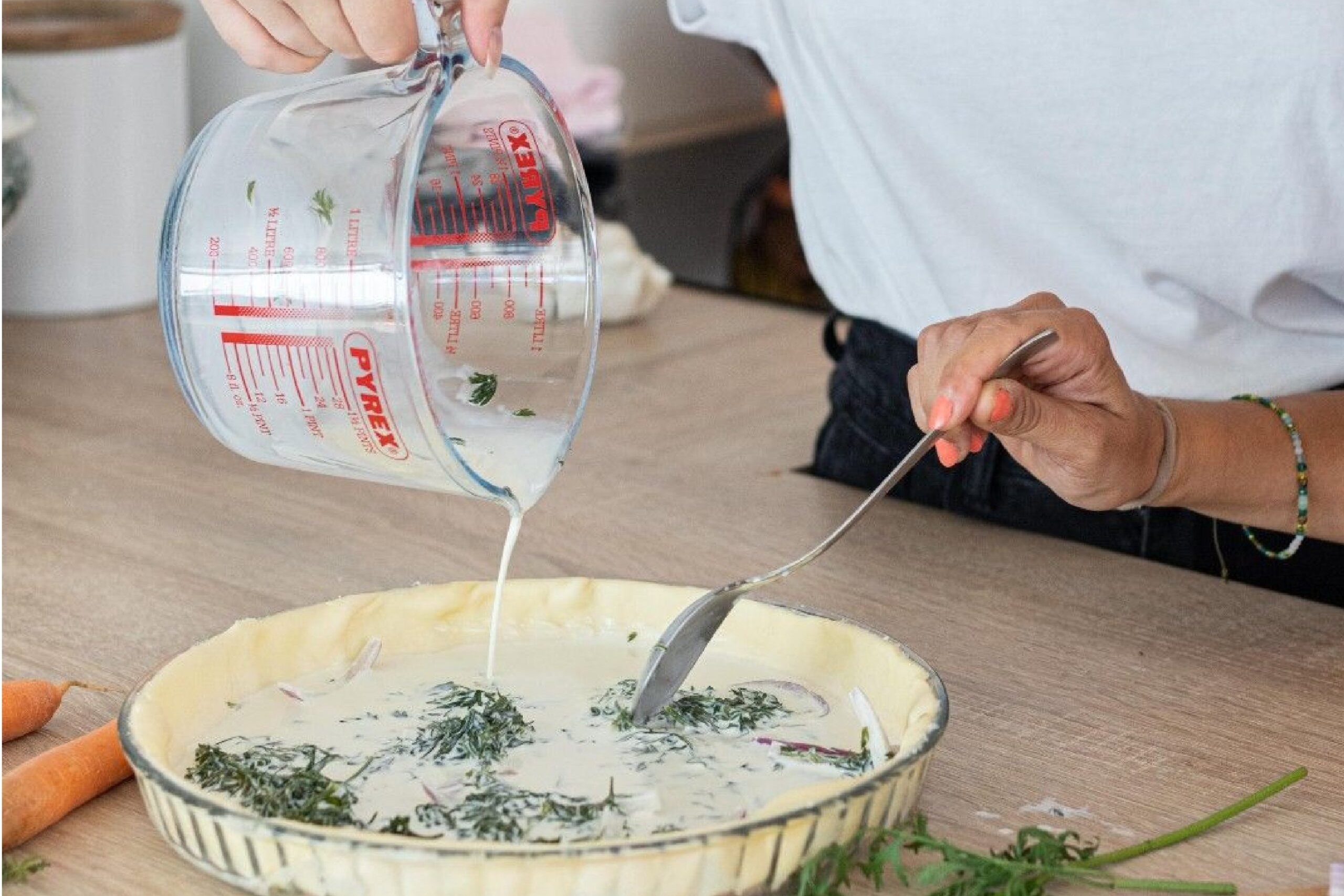 Kitchen Must-have the Pyrex Measuring Jug.