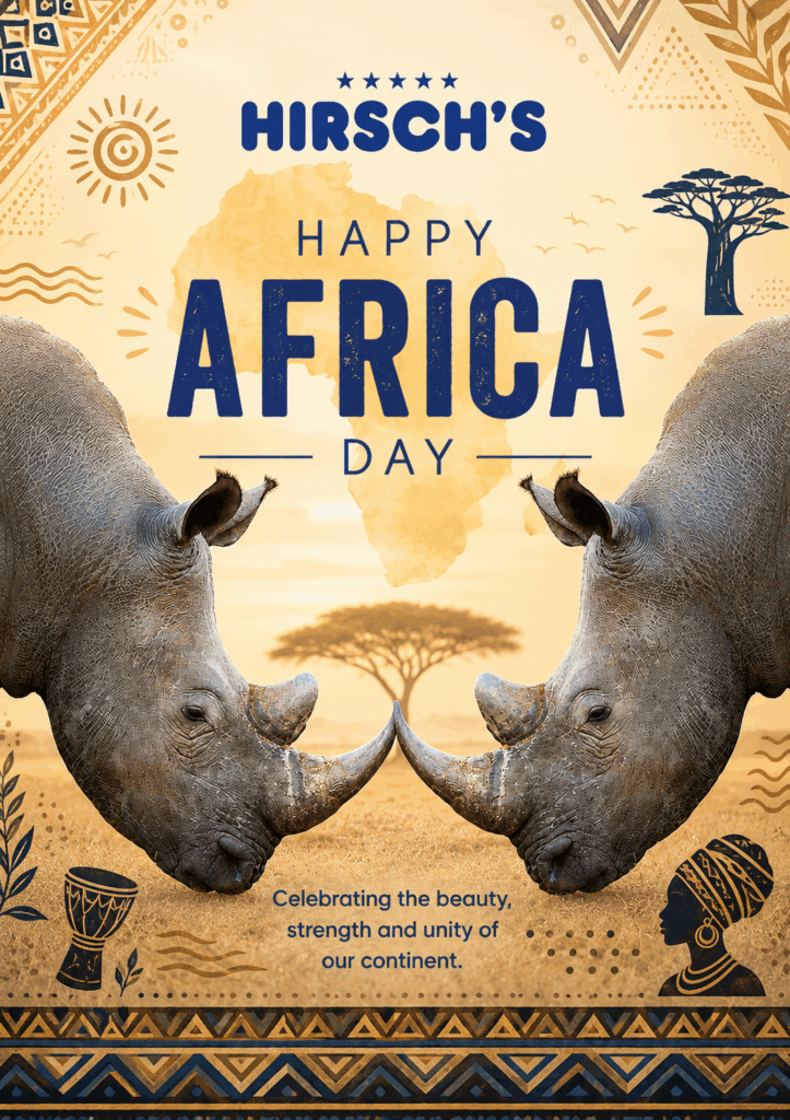 Happy Africa Day from hirsch's